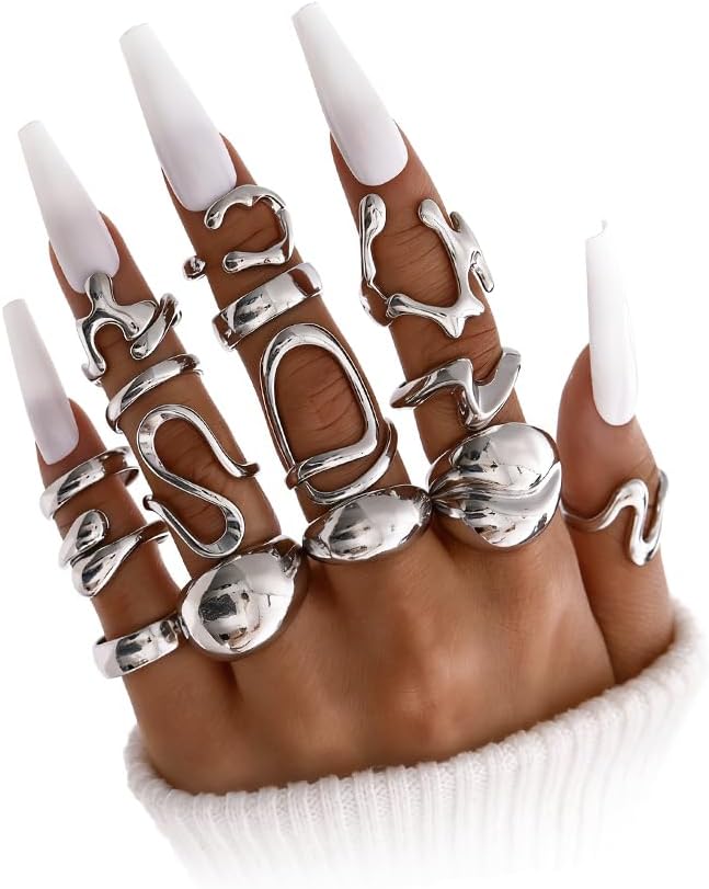 Chunky Knuckle Ring Set