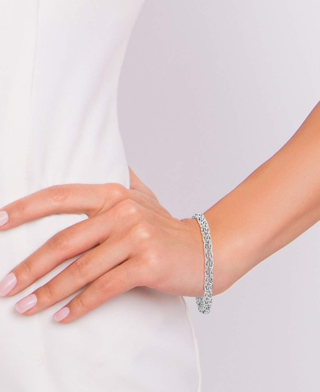 Sterling Silver Byzantine Bracelet