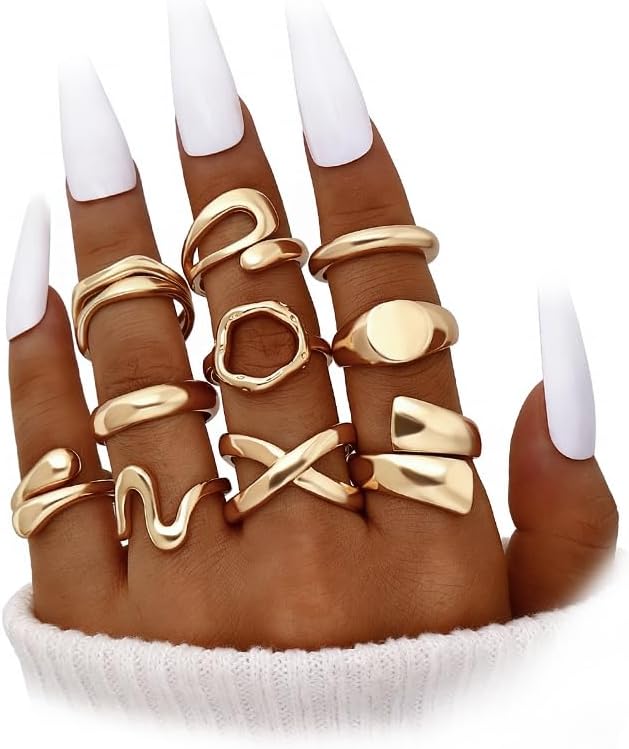 Chunky Knuckle Ring Set
