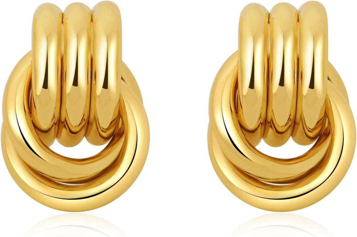 Gold Knot Earrings