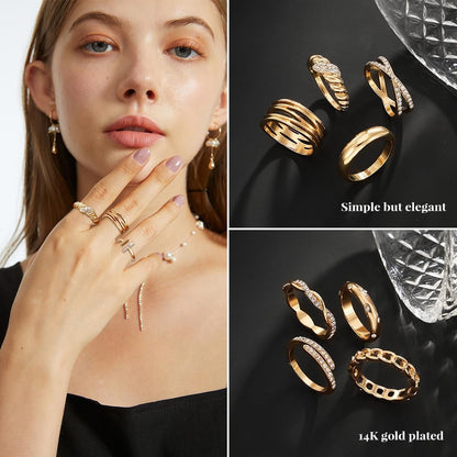 Stackable Knuckle Ring Set