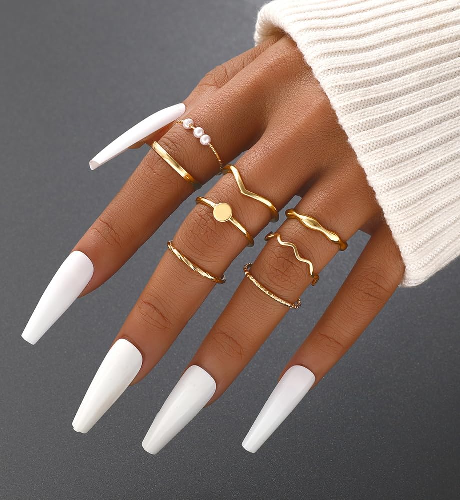Chunky Knuckle Ring Set