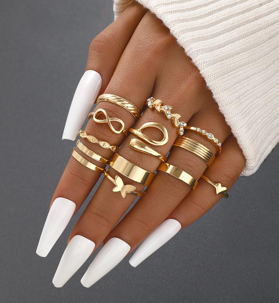 Chunky Knuckle Ring Set