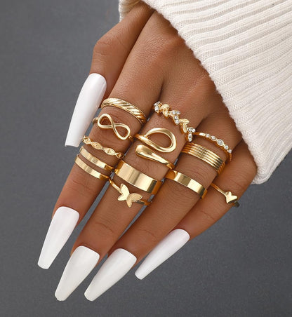 Chunky Knuckle Ring Set