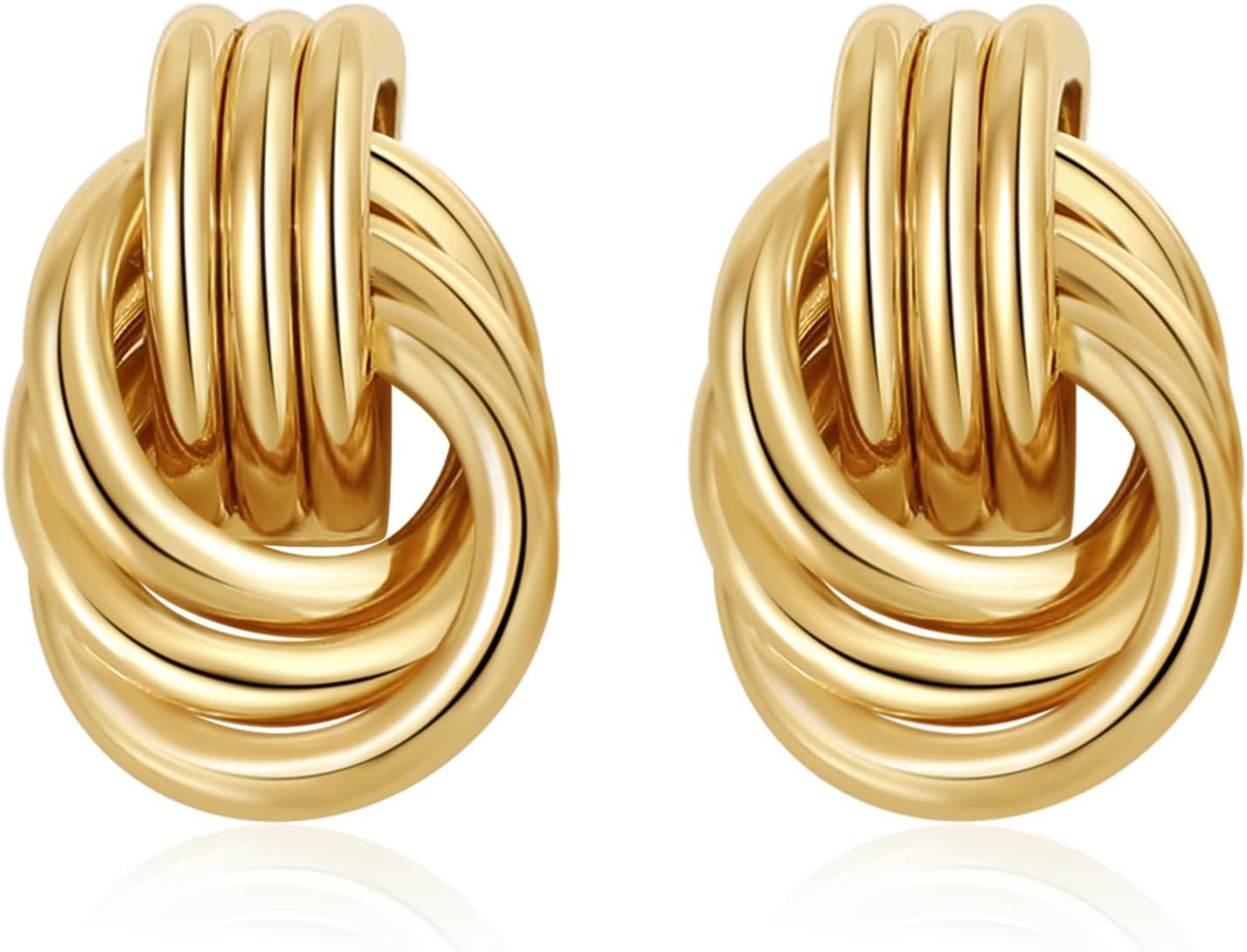 Gold Knot Earrings