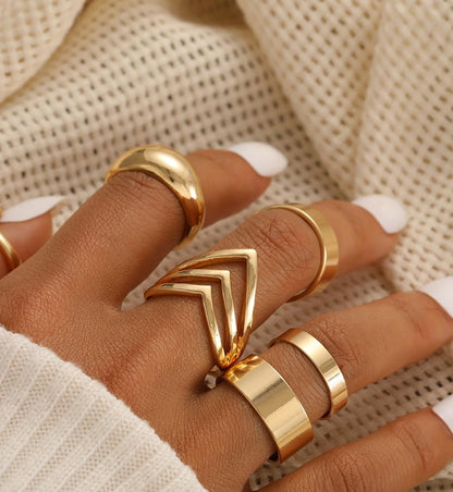 Chunky Knuckle Ring Set