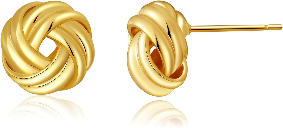 Gold Knot Earrings