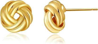 Gold Knot Earrings