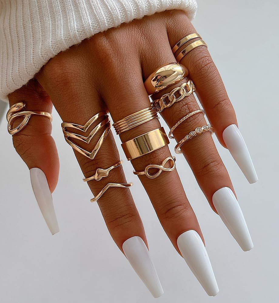 Chunky Knuckle Ring Set