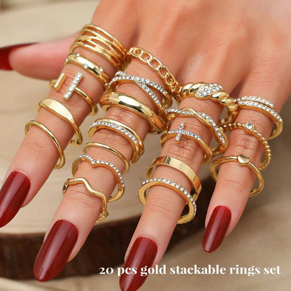 Stackable Knuckle Ring Set