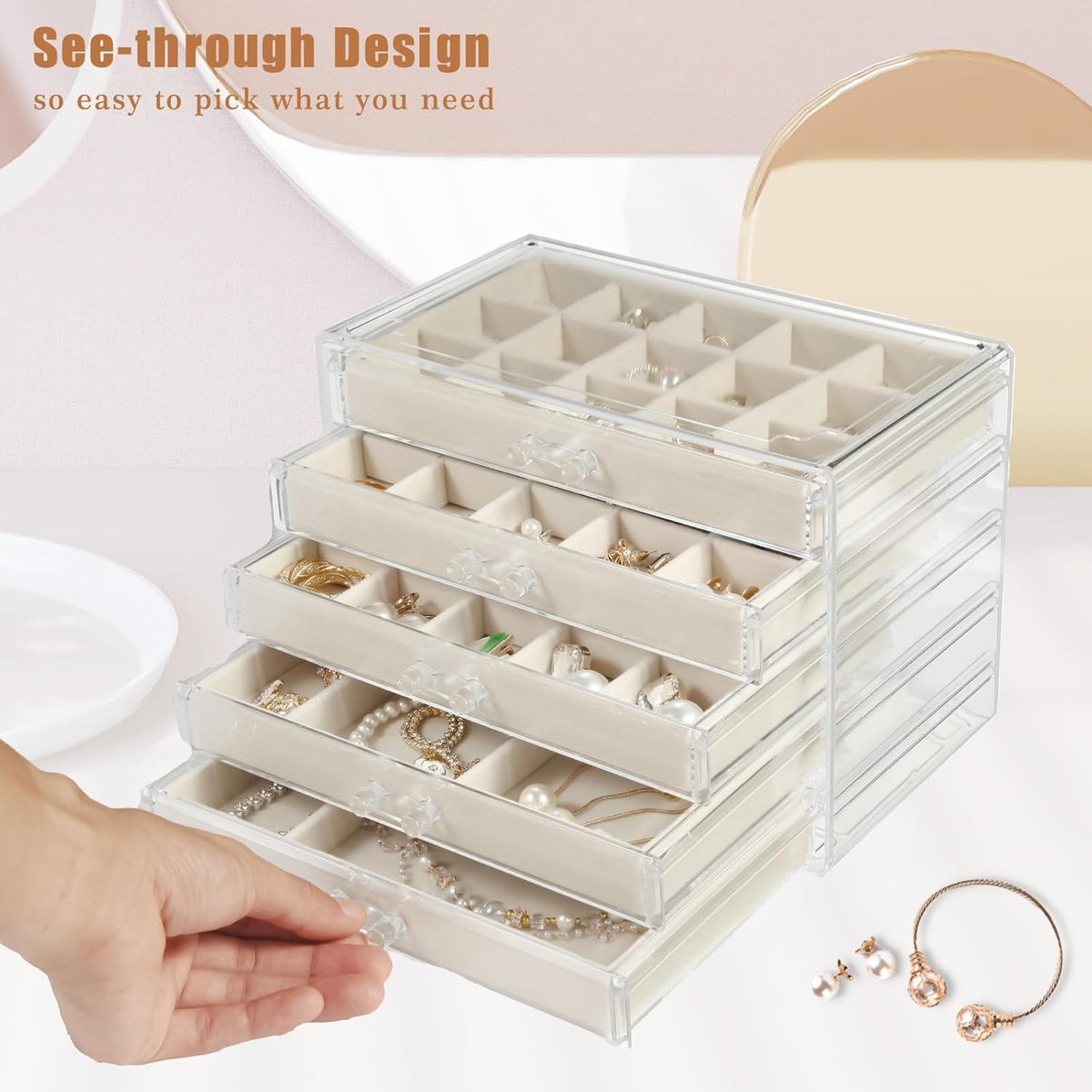 Acrylic Jewelry Organizer