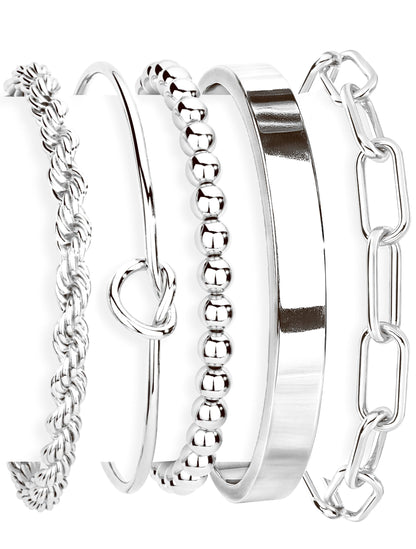 14K Gold Bracelet Set