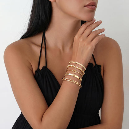 14K Gold Bracelet Set