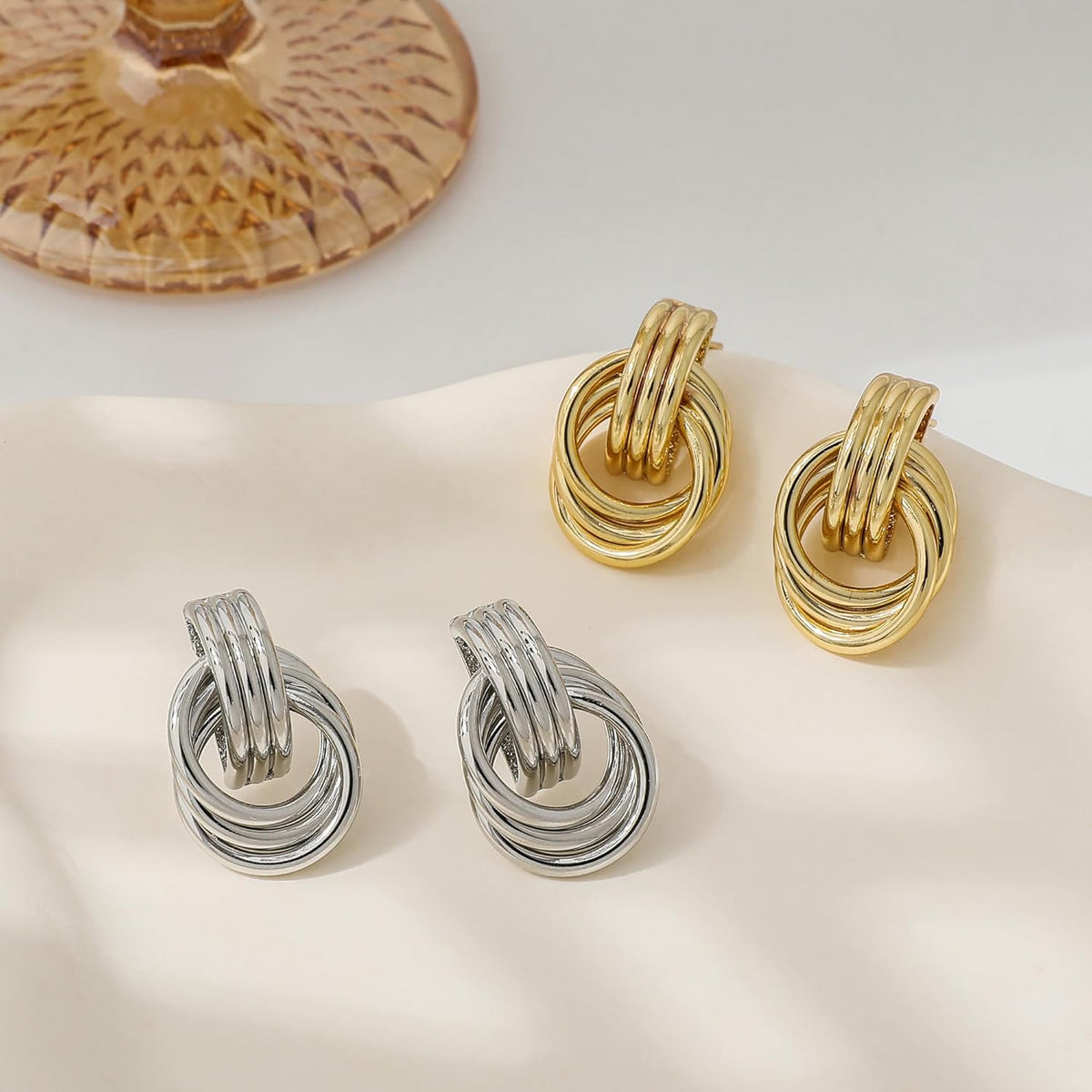 Gold Knot Earrings