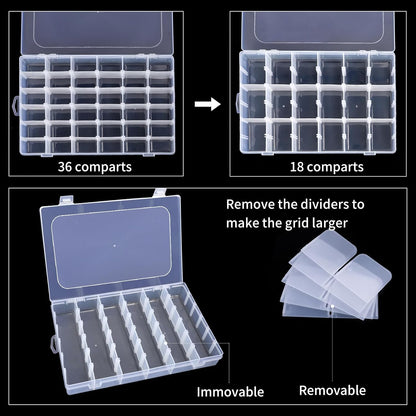 Clear Bead Organizer Box