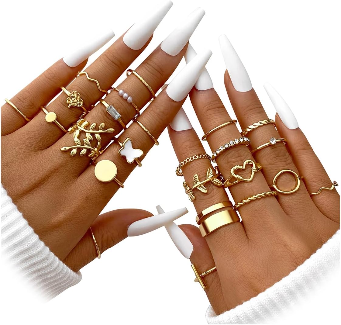 Chunky Knuckle Ring Set