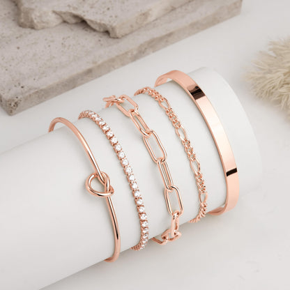 14K Gold Bracelet Set