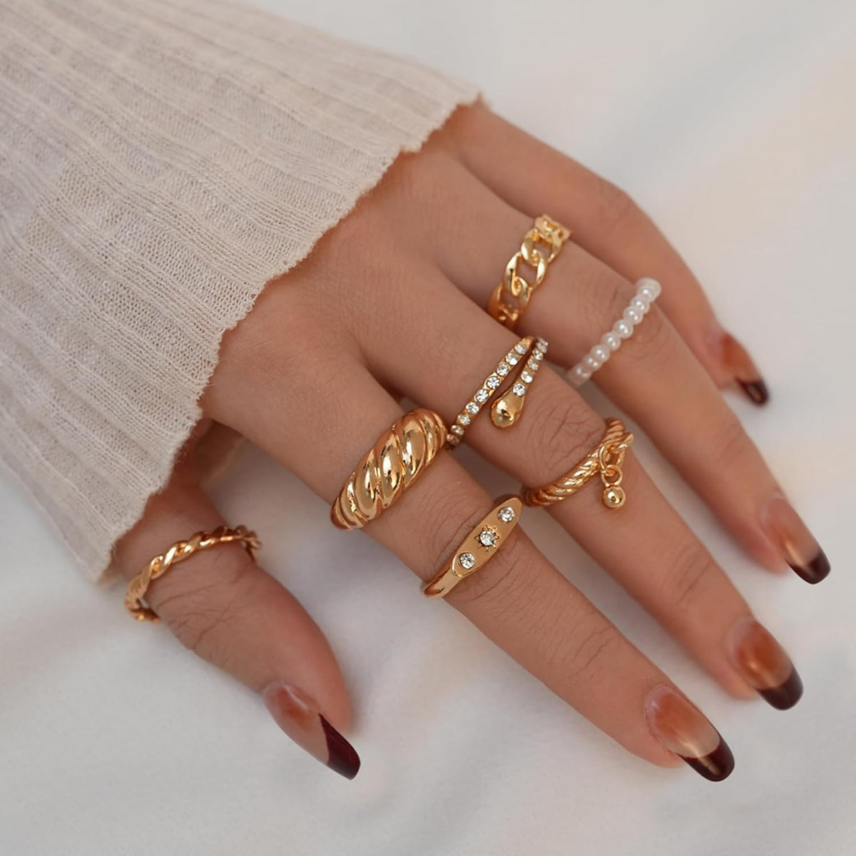 Boho Knuckle Ring Set