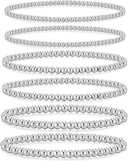 14K Gold Beaded Bracelet Set