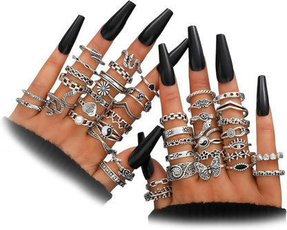 Boho Knuckle Ring Set