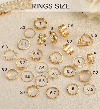 Chunky Knuckle Ring Set