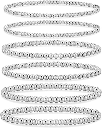14K Gold Beaded Bracelet Set