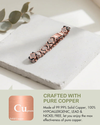 Copper Clover Bracelet