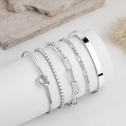 14K Gold Bracelet Set