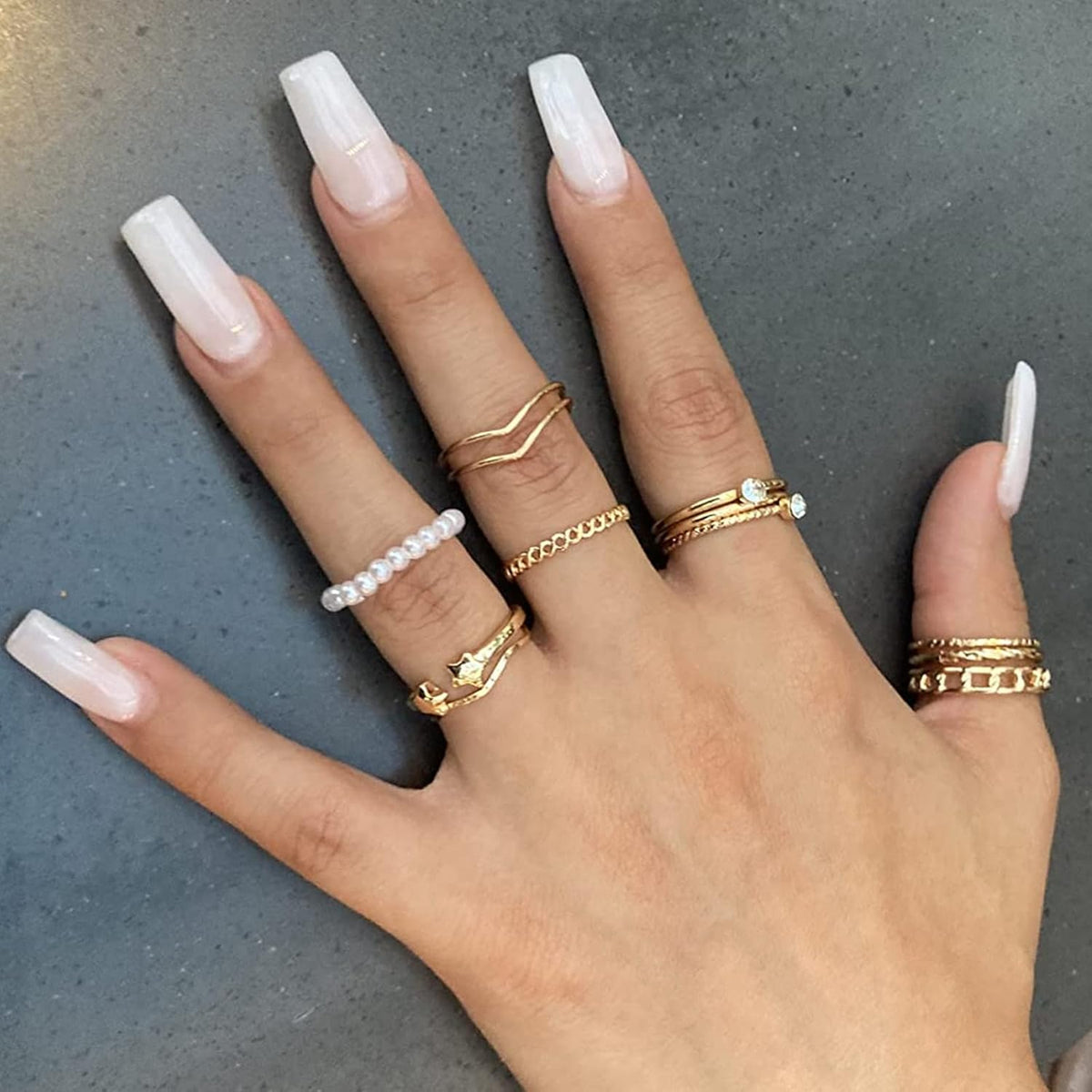 Boho Knuckle Ring Set