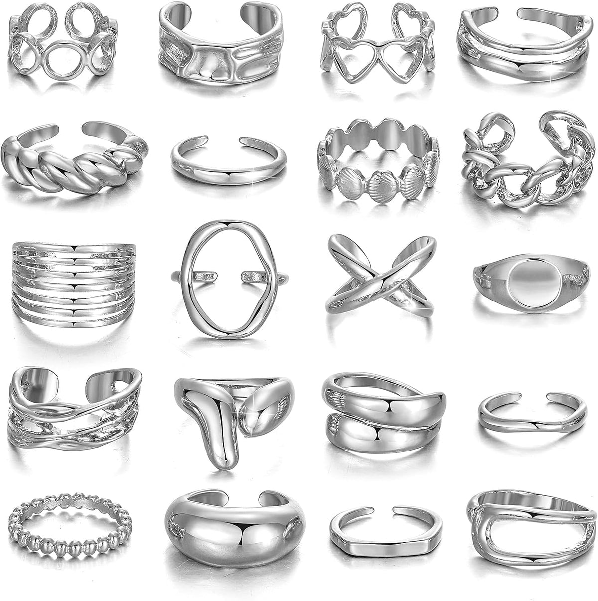 Stackable Knuckle Ring Set