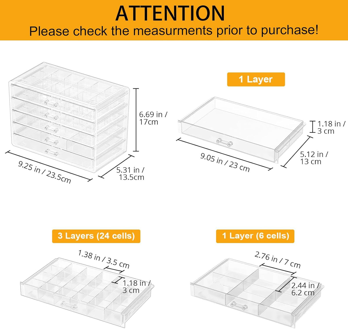 Acrylic Earring Organizer