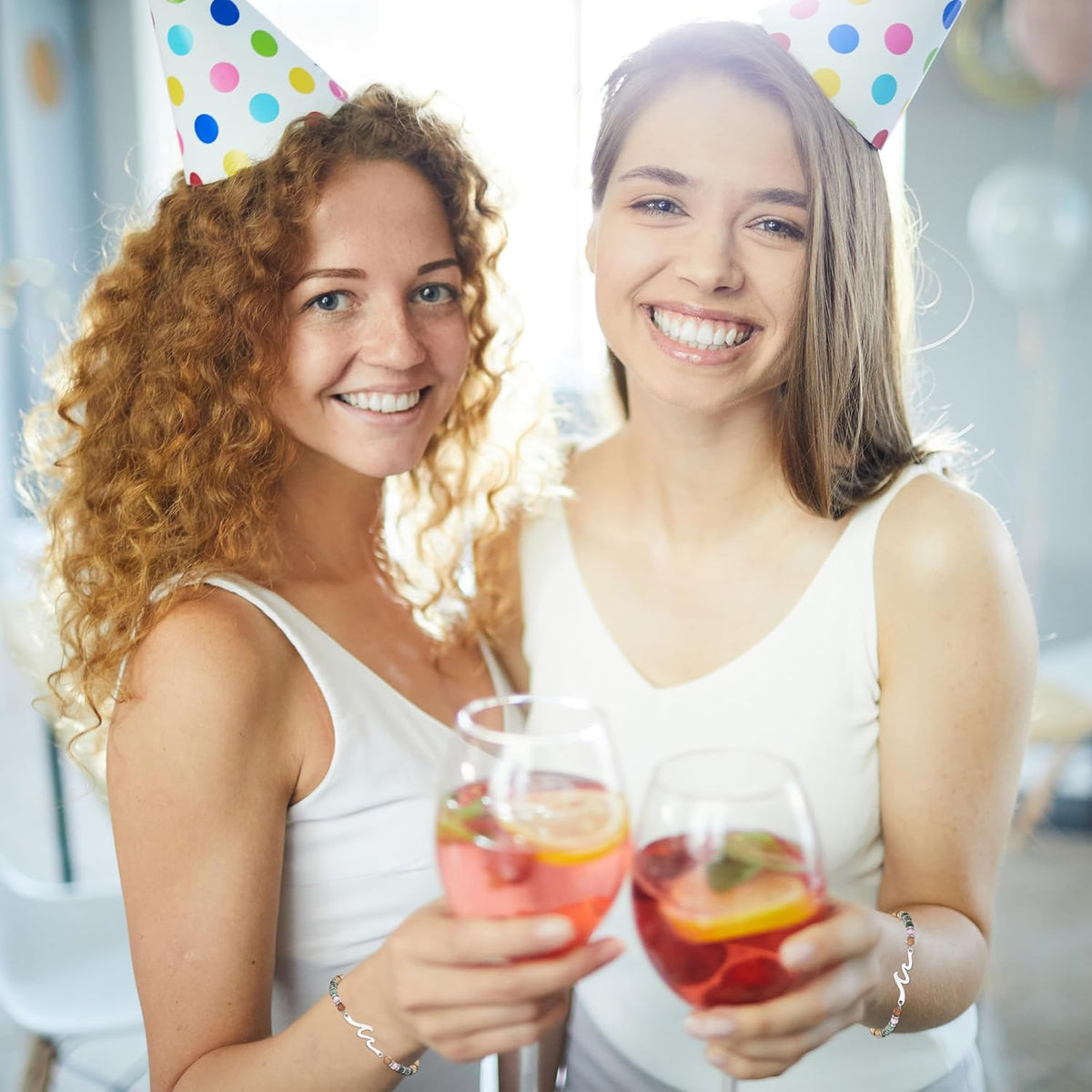 TONY & SANDY Friend Gifts for Women, Unique Birthday Gifts for Women, Sister Gift from Sister, Wave Bracelet, Christmas Graduation Mothers Day Gift for Her, Bestie Friendship Bracelets