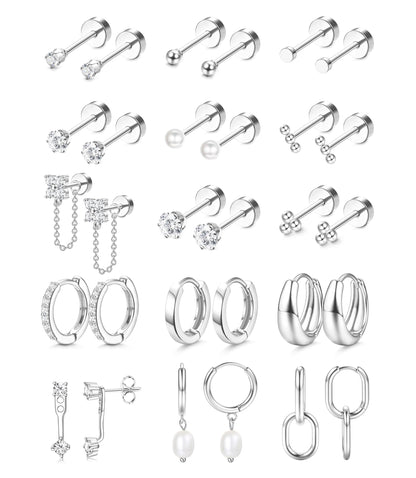 Flat Back Earring Set