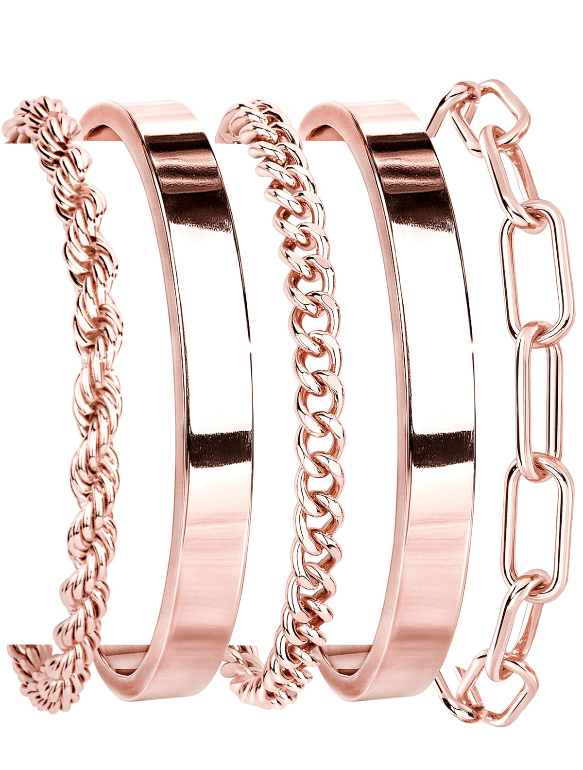 14K Gold Bracelet Set
