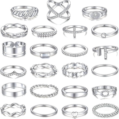 Chunky Knuckle Ring Set