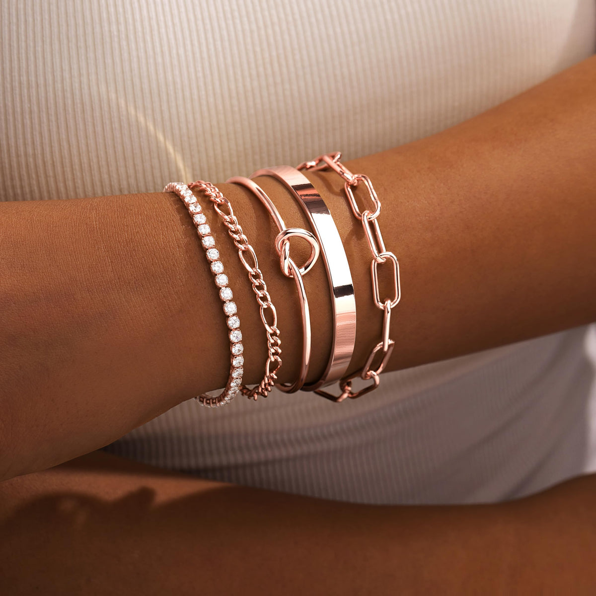 14K Gold Bracelet Set