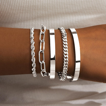 14K Gold Bracelet Set