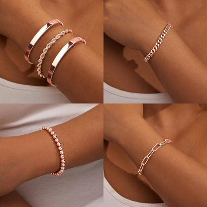 14K Gold Bracelet Set