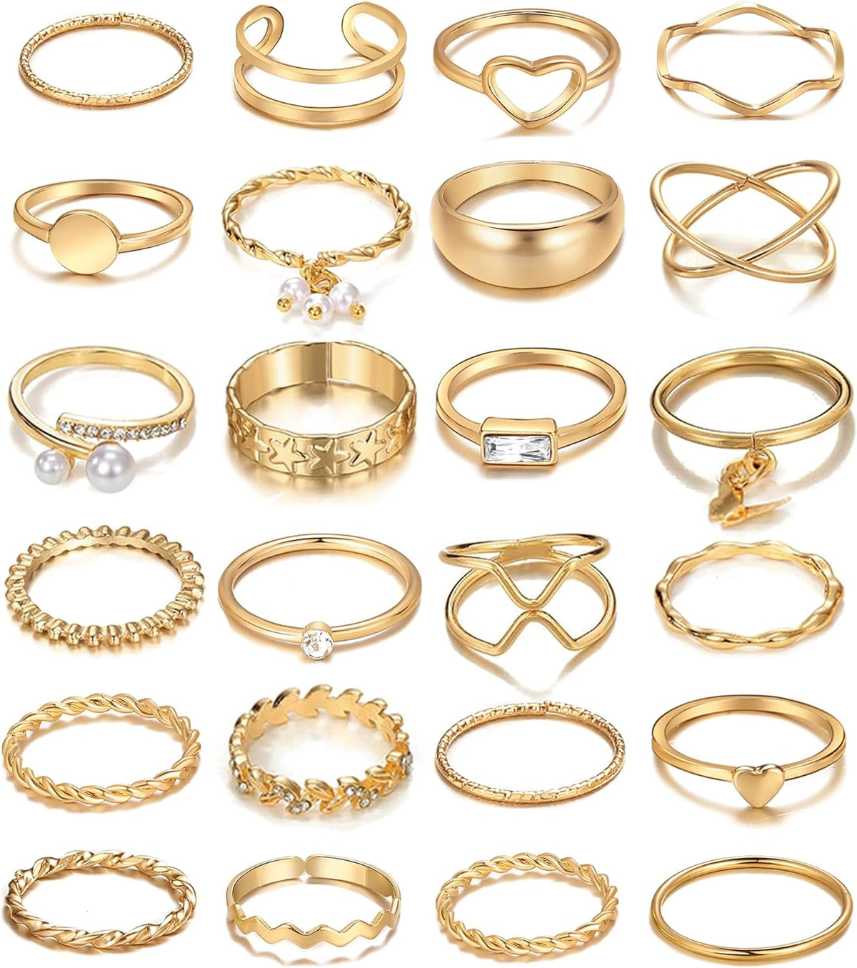 Chunky Knuckle Ring Set