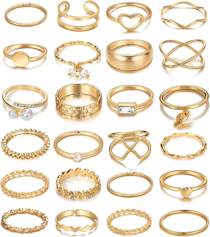 Chunky Knuckle Ring Set
