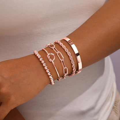 14K Gold Bracelet Set