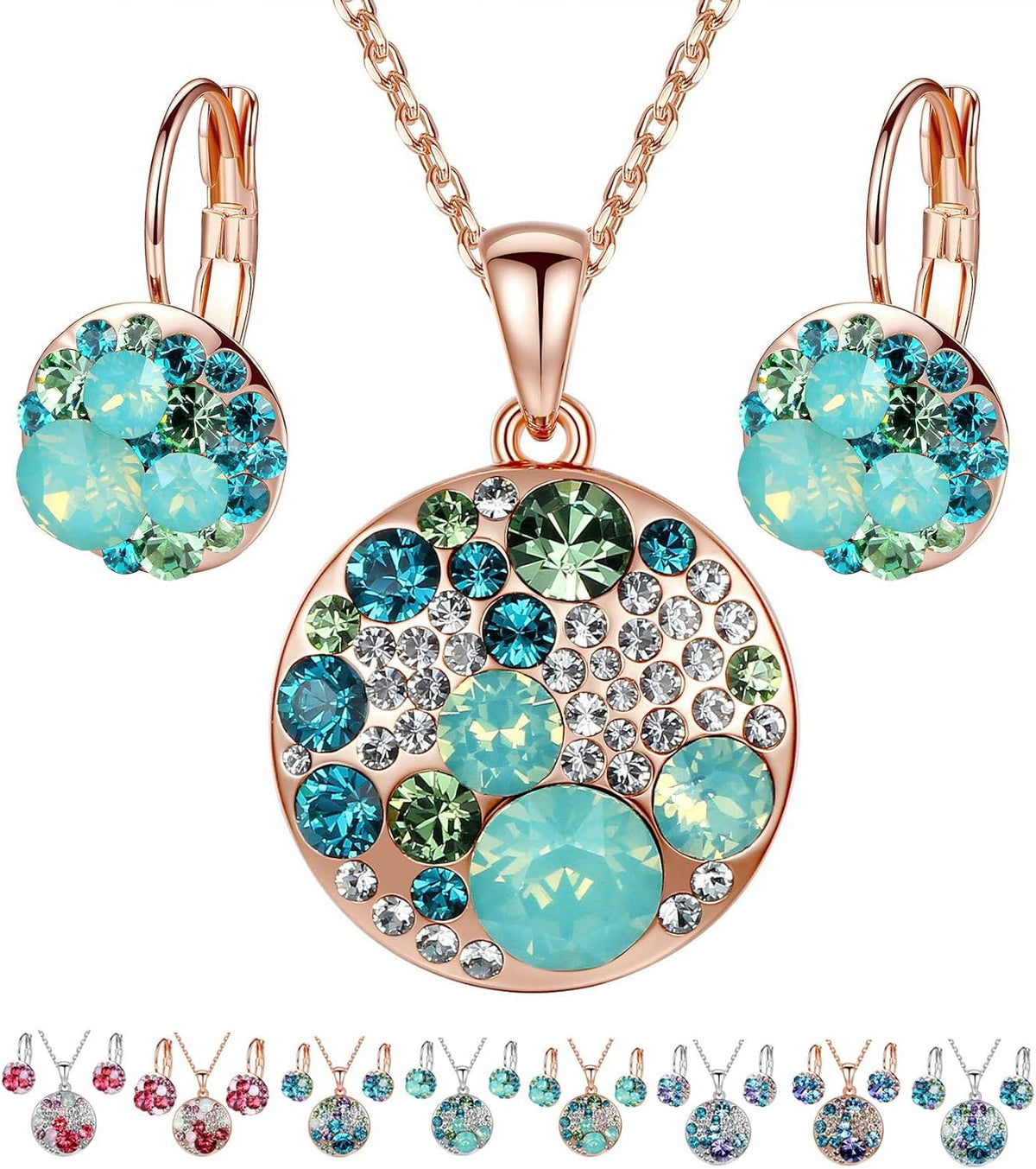 Ocean Crystal Jewelry Set