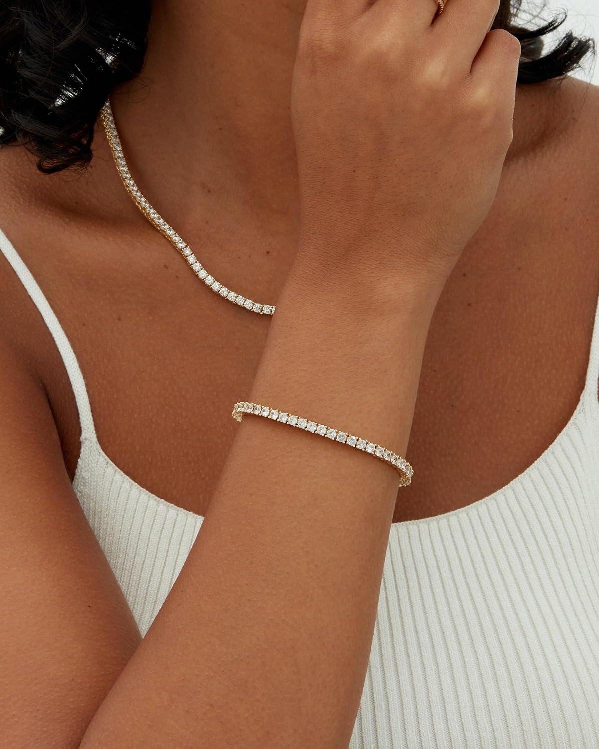 14K Gold Tennis Bracelet