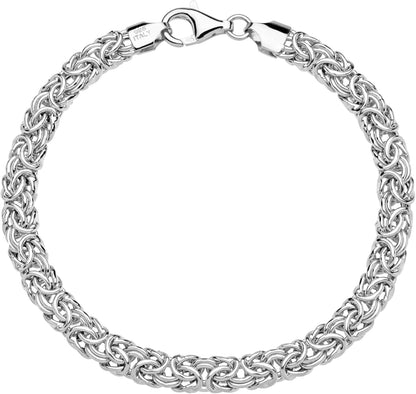 Sterling Silver Byzantine Bracelet