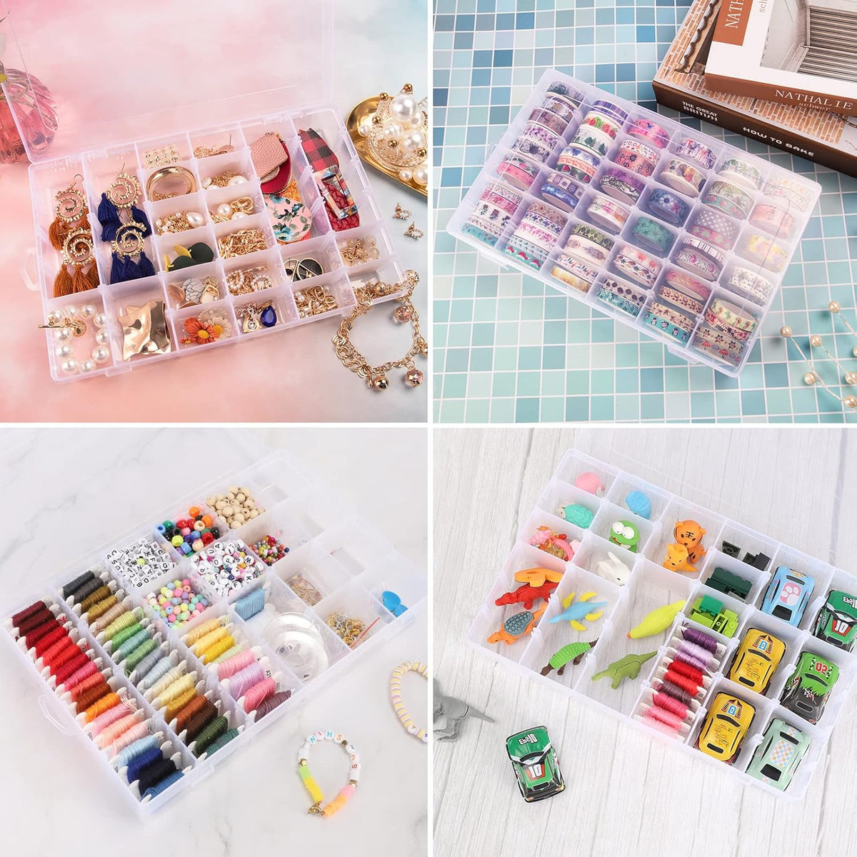 Clear Bead Organizer Box
