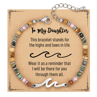 TONY & SANDY Friend Gifts for Women, Unique Birthday Gifts for Women, Sister Gift from Sister, Wave Bracelet, Christmas Graduation Mothers Day Gift for Her, Bestie Friendship Bracelets