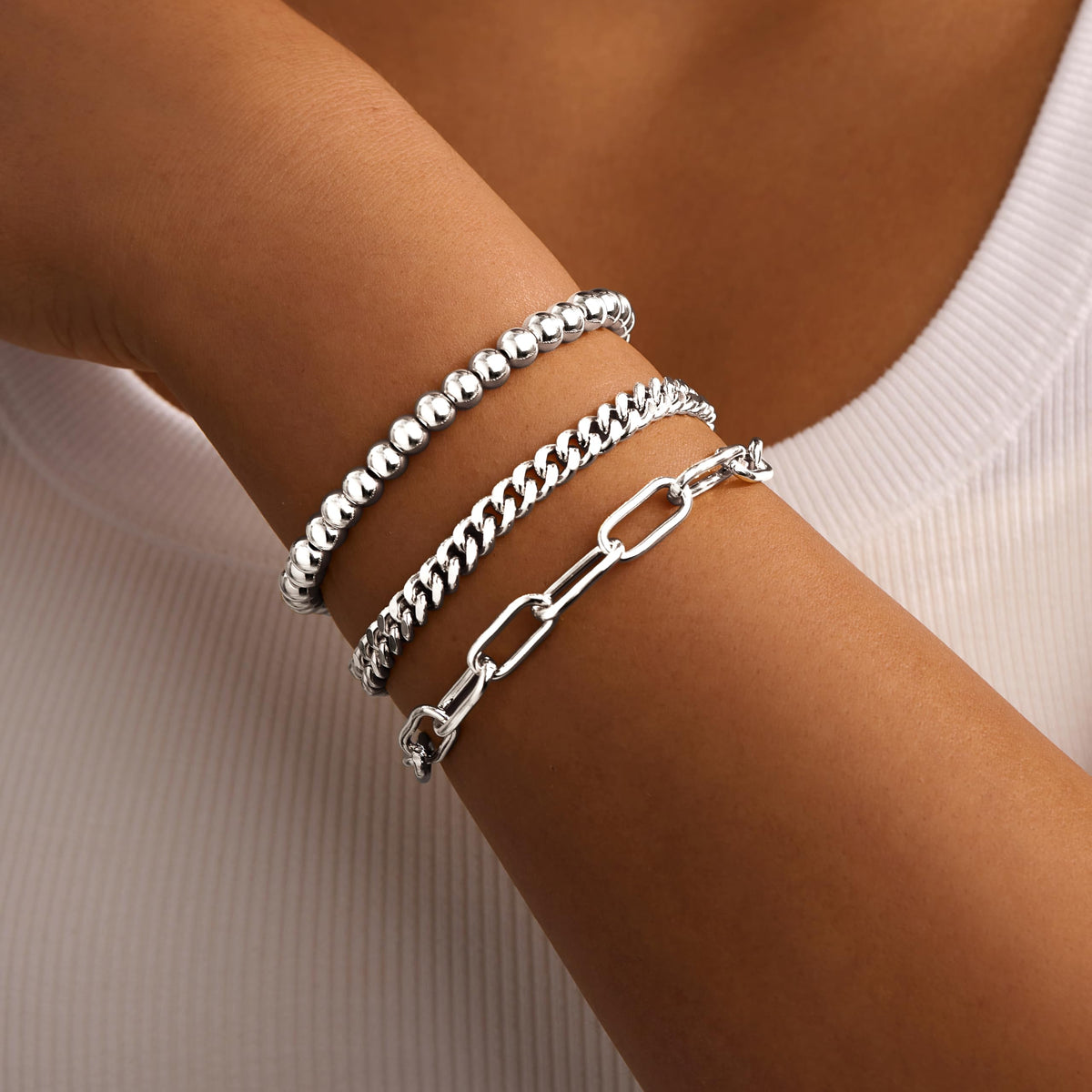 14K Gold Bracelet Set