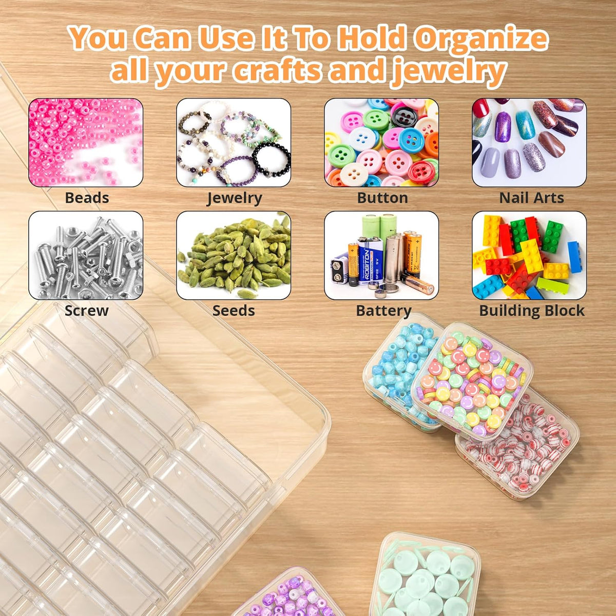 Mini Bead Organizer Box