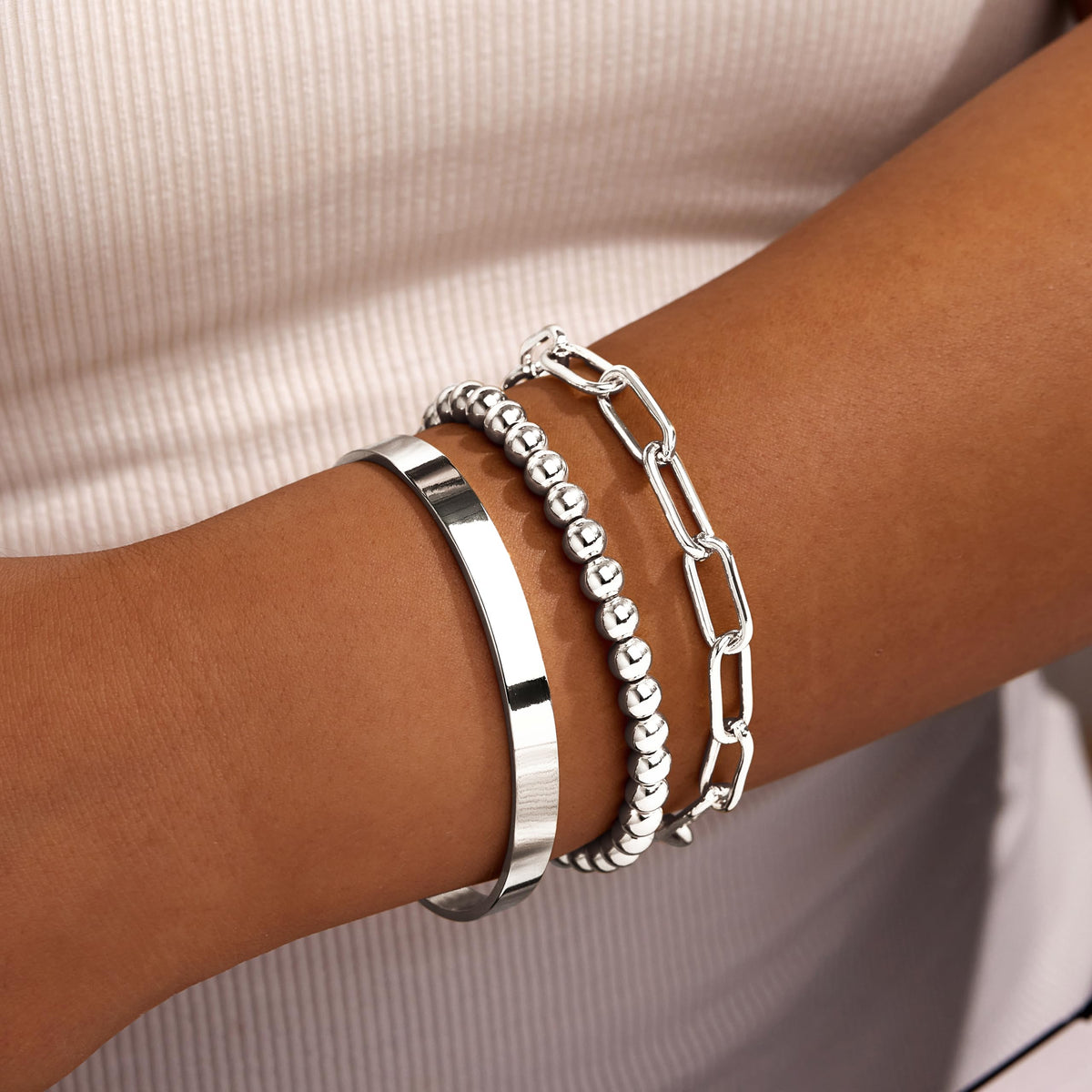 14K Gold Bracelet Set