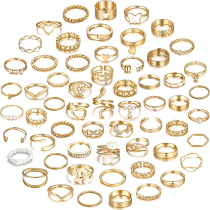 Boho Knuckle Ring Set